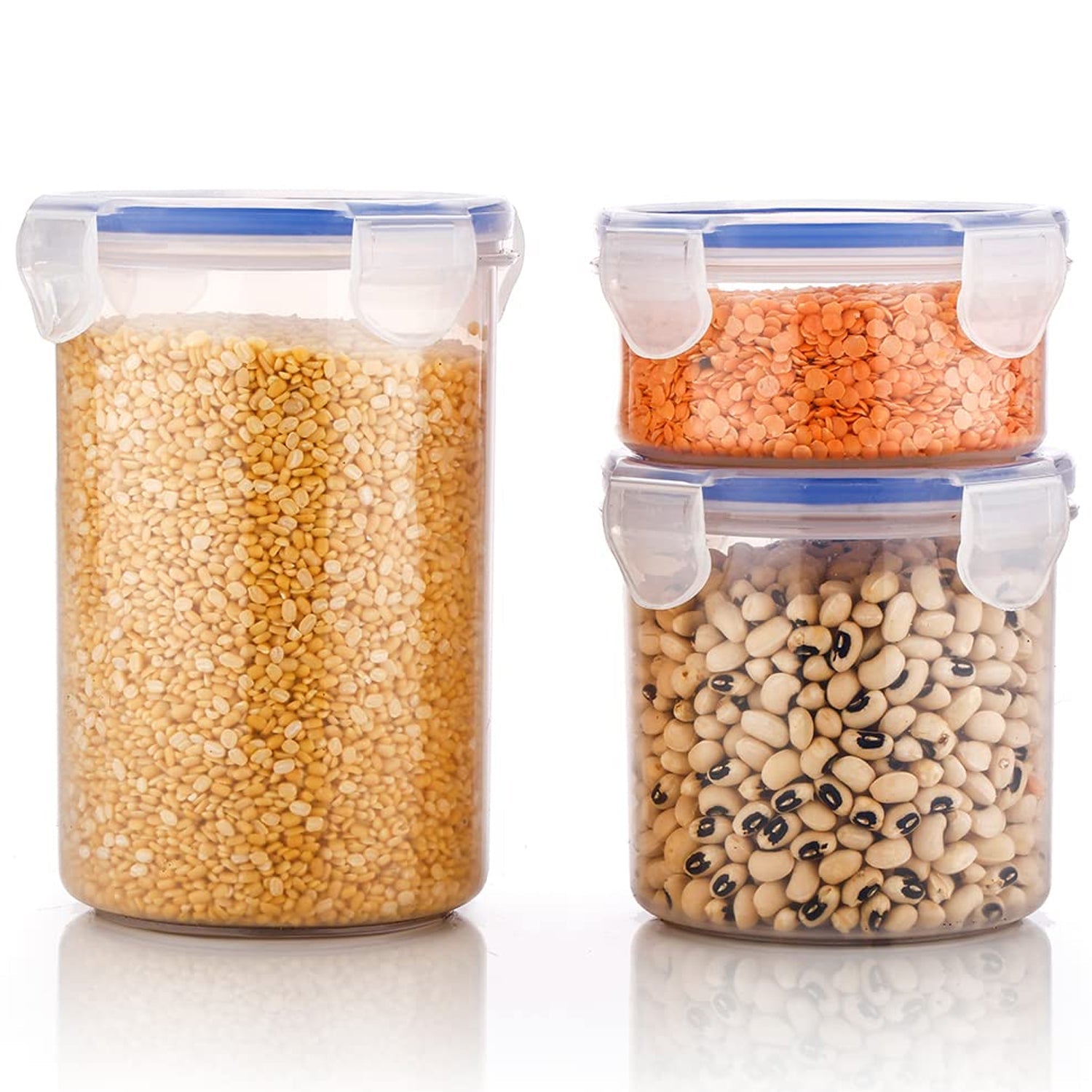 Leakproof & Airtight: 3 Pc Round Food Storage Set (500ml-1500ml) - Discount Karo