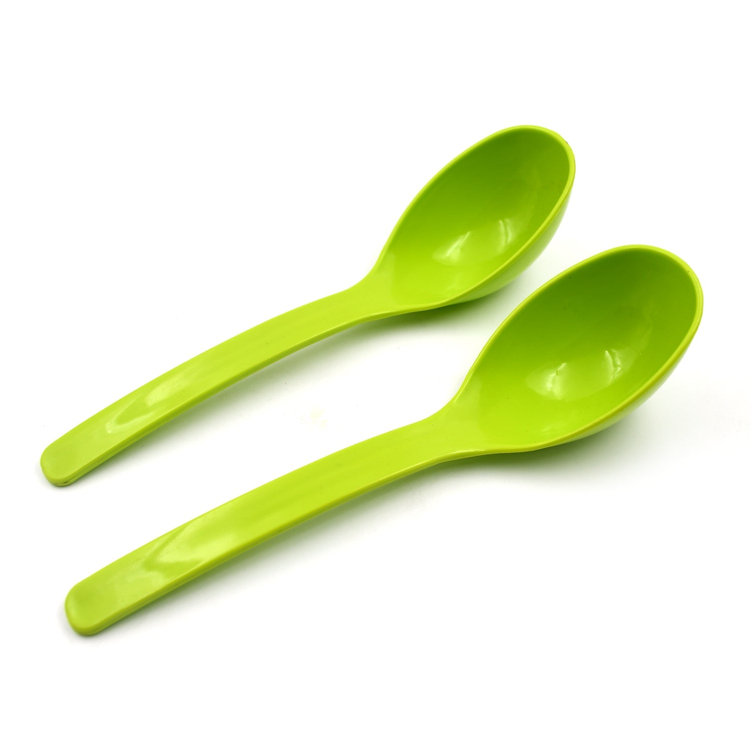 Plastic Spoon Kitchen Multipurpose Serving Ladle for Frying, Serving, Turner, Curry Ladle, Serving Rice, Spoon Used While Eating and Serving Food Stuffs Etc (2 Pcs Set / 10 Inch ) - Discount Karo