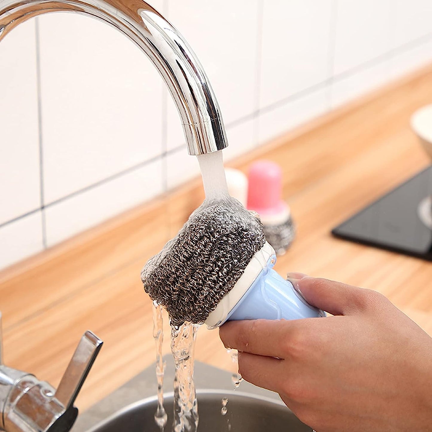 5214 Dish Brush Multifunctional Palm Brush for Dish Kitchen Sink Pot Pan - Dish Scrub Brush Small Cleaning Brush Dish Scrubber Brush Cleaning Brushes for Household Use 