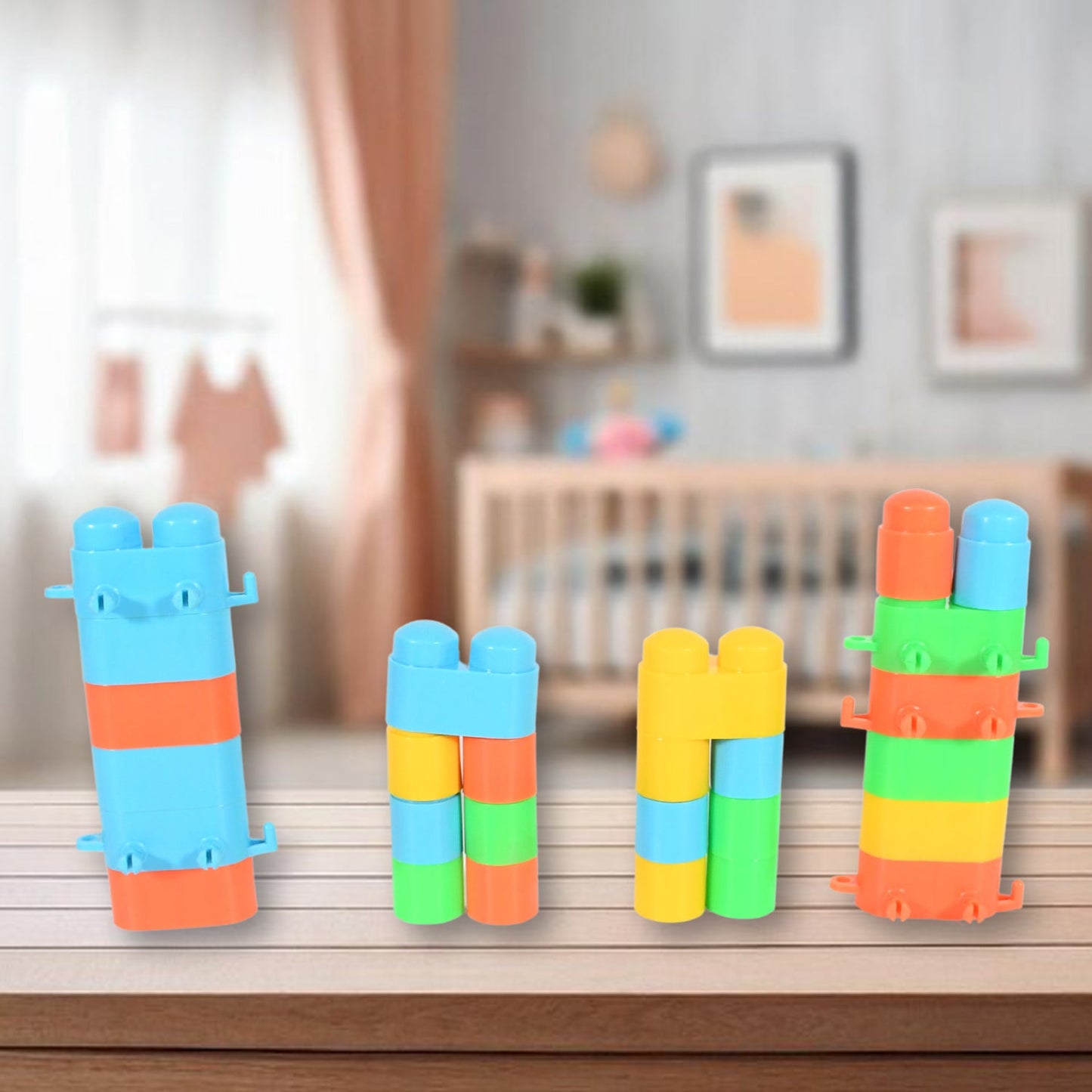 Puzzle Blocks Toys Building and Construction Block Set for Children Boys and Girls (Multicolor) - Discount Karo