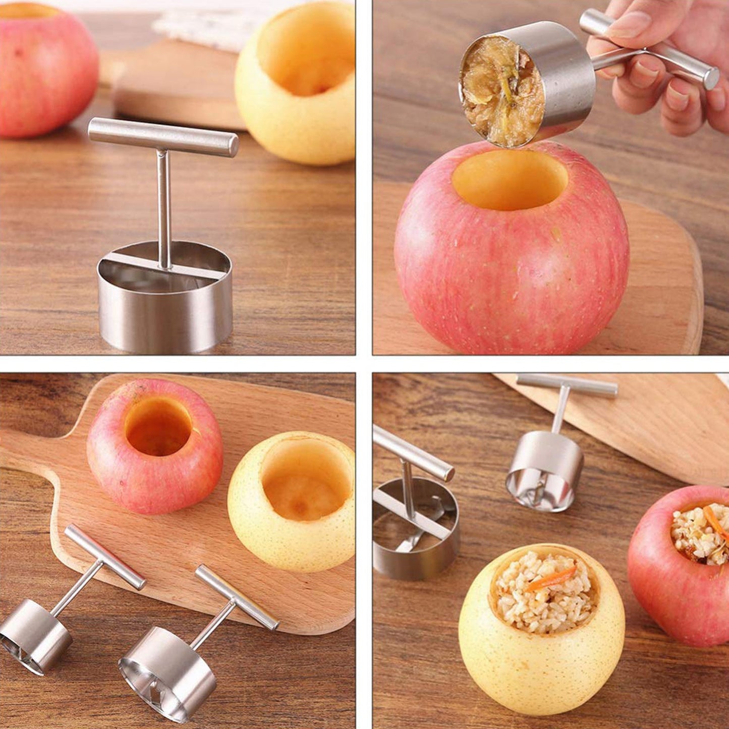 Corer Pear Core Separator Vegetable Core Remover Seeder Cutter Pitter Fruit Hole Remover Coring Tool (1 Pc) - Discount Karo