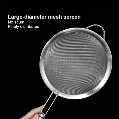 Mesh Sieve Quality Stainless Steel Fine Mesh Strainer with Sturdy Handle and Hook, Ideal for Tea Coffee, Rice, Powder, Fruit Etc Kitchen Food Kitchen Utensil - Discount Karo