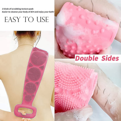 Silicone Bath Body Brush / Scrubber With Color Box (1 Pc / Mix Color) - Discount Karo