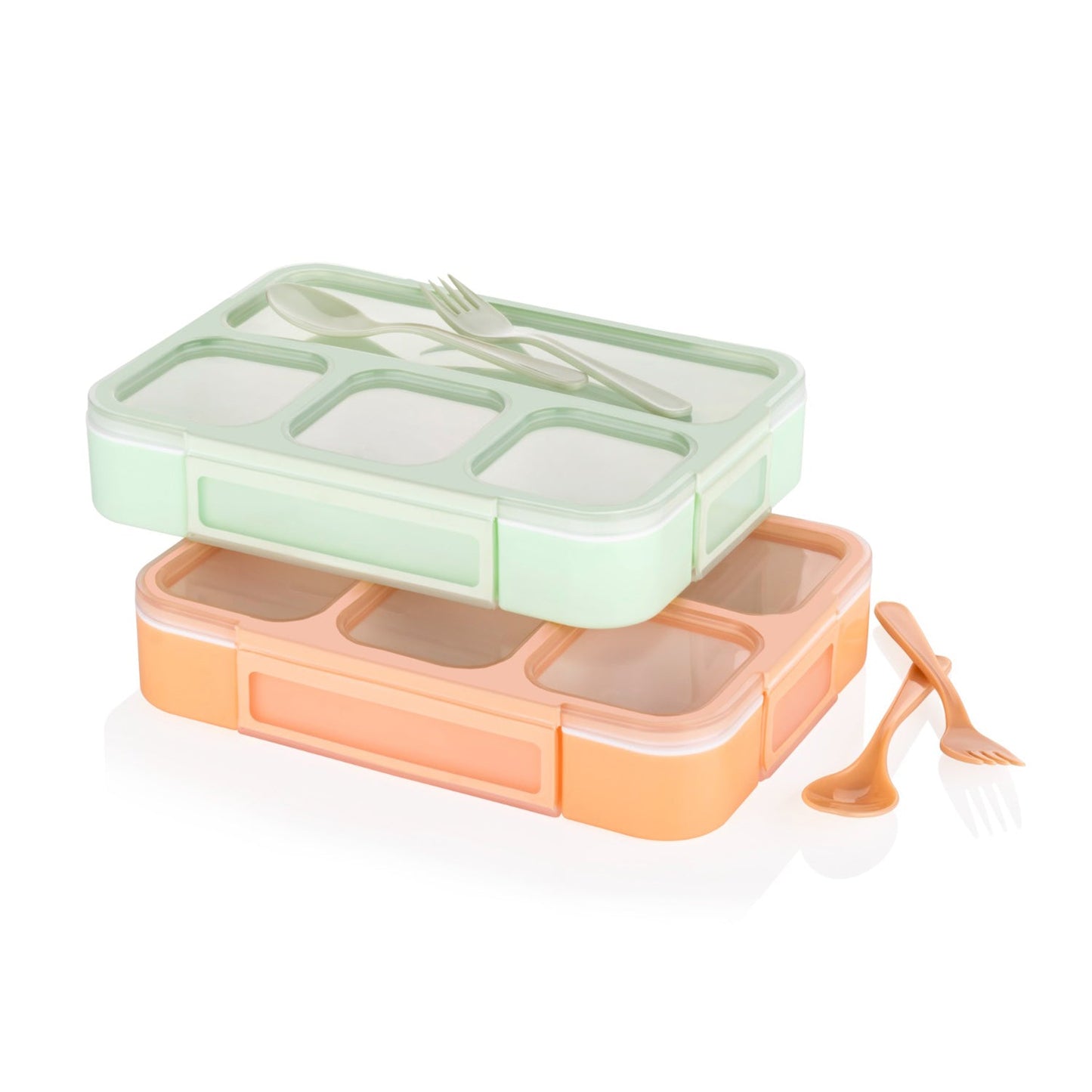 Lunch Box 4 Compartment With Leak Proof Lunch Box For School & Office Use - Discount Karo