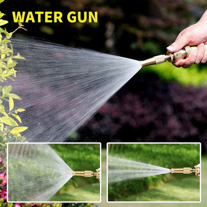 water spray nozzle for water pipe booster nozzle for car wash nozzle with high pressure water adjustable brass nozzle water spray gun for gardening watering tools - Discount Karo