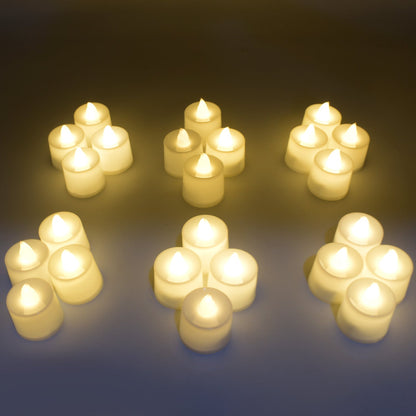 Festival Decorative - LED Tealight Candles | Battery Operated Candle Ideal for Party, Wedding, Birthday, Gifts (24pc) ( Diya , Divo , Diva , Deepak , Jyoti ,