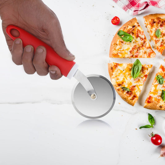 Ganesh GANESH PIZZA  /  PASTRY CUTTER Wheel Pizza Cutter  (Stainless Steel) - Discount Karo