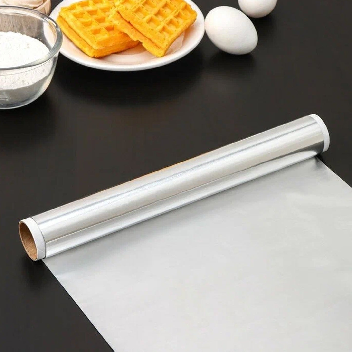 Premium Quality Food Grade Aluminum Foil Roll Heavy Duty Non Stick Thick Aluminum Foil Sheet Baking Grilling Tool 72Mtr (1Pc) - Discount Karo