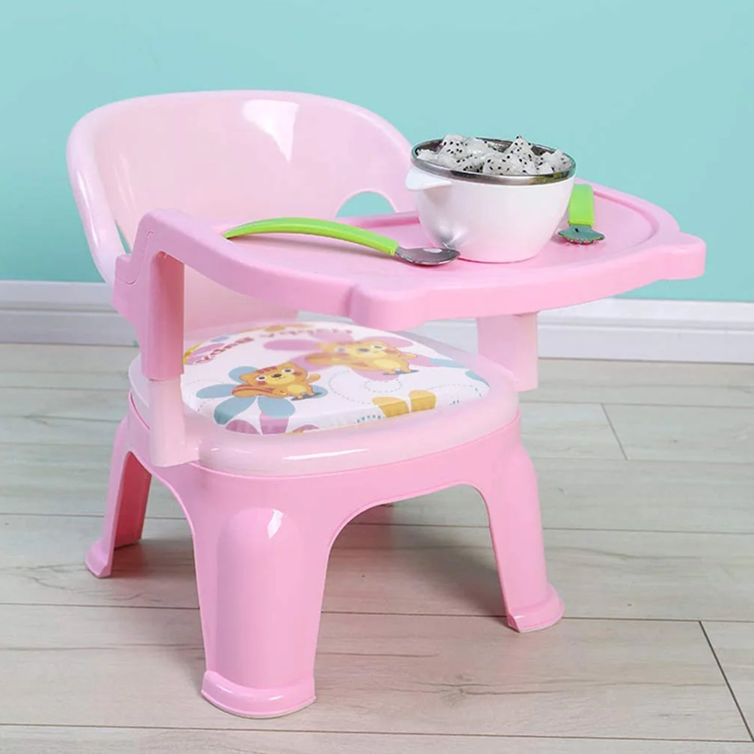 Baby Chair, with Tray Strong and Durable Plastic Chair for Kids/Plastic School Study Chair/Feeding Chair for Kids, Portable High Chair for Kids - Discount Karo