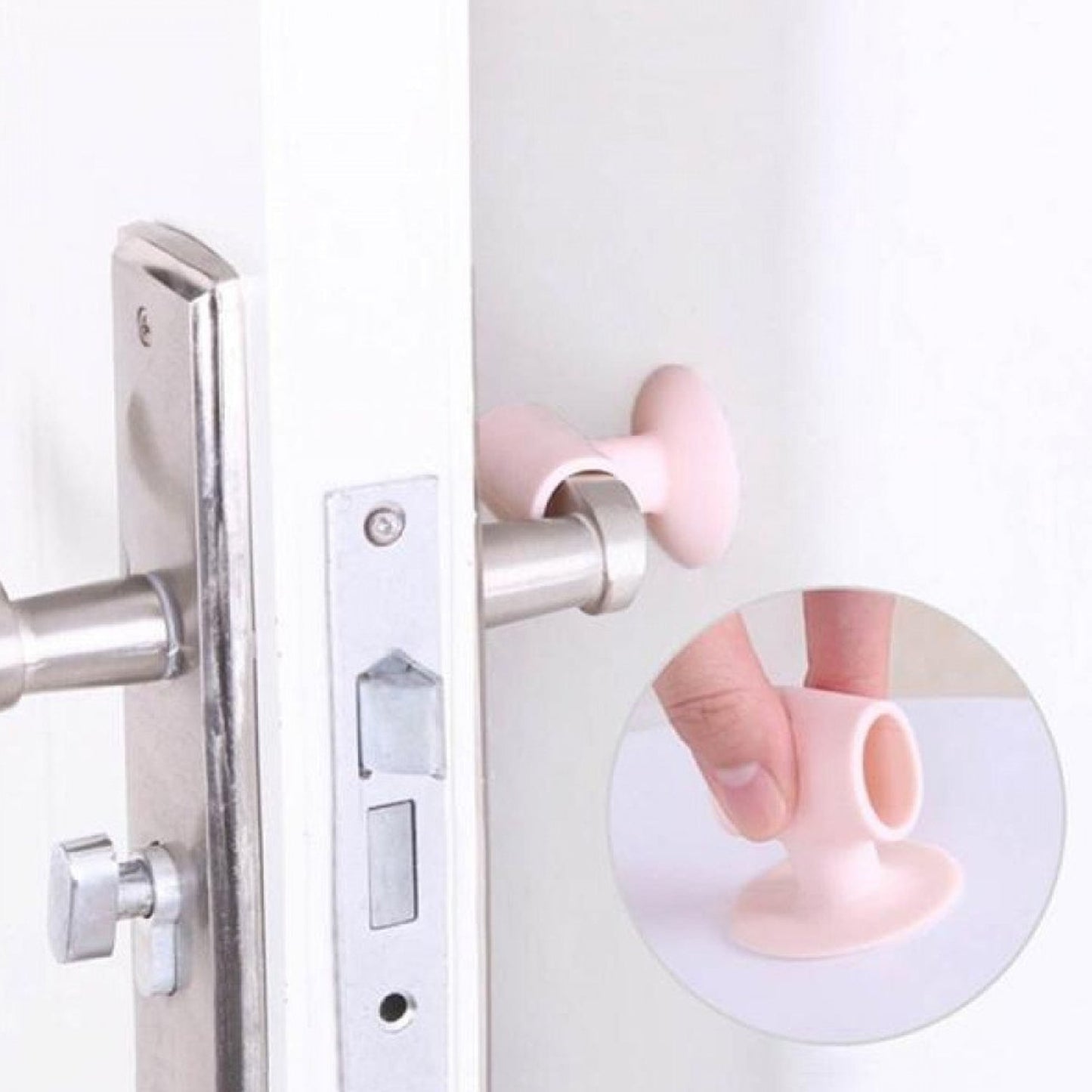 Door Stopper Mini Anti-Collision Silicone Door Handle Crash Pad