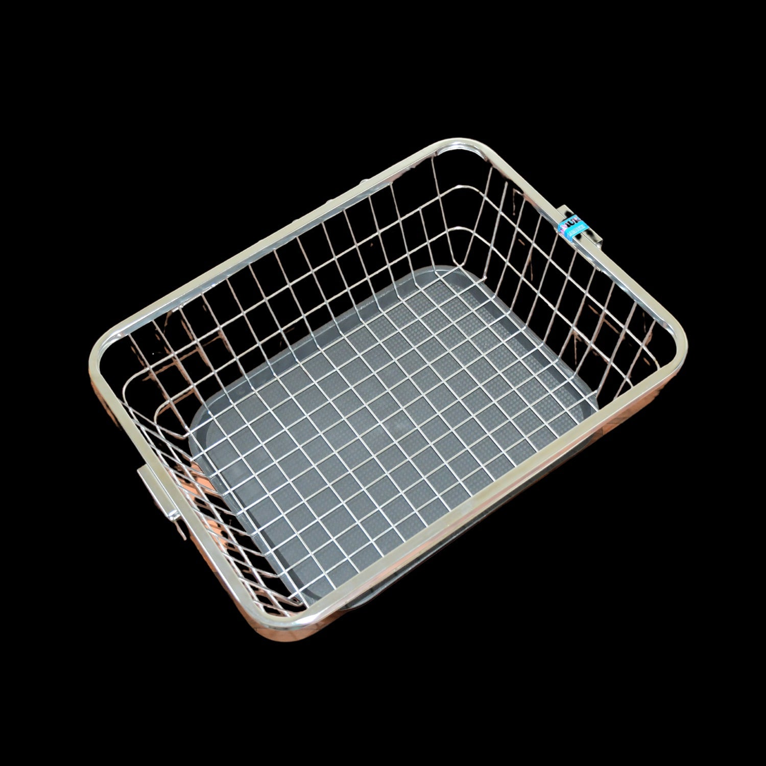 Dish Drainer Rack  With Drip Tray Stainless Steel Dish Drainer Rack with Drip Tray, Utensil Drying Stand for Kitchen Plate Rack Bartan Basket for Kitchen Utensils/Dish Drying Rack with Drainer/Bartan Basket/Plate Stand ( 57 x 45 x 19 cm) - Discount Karo