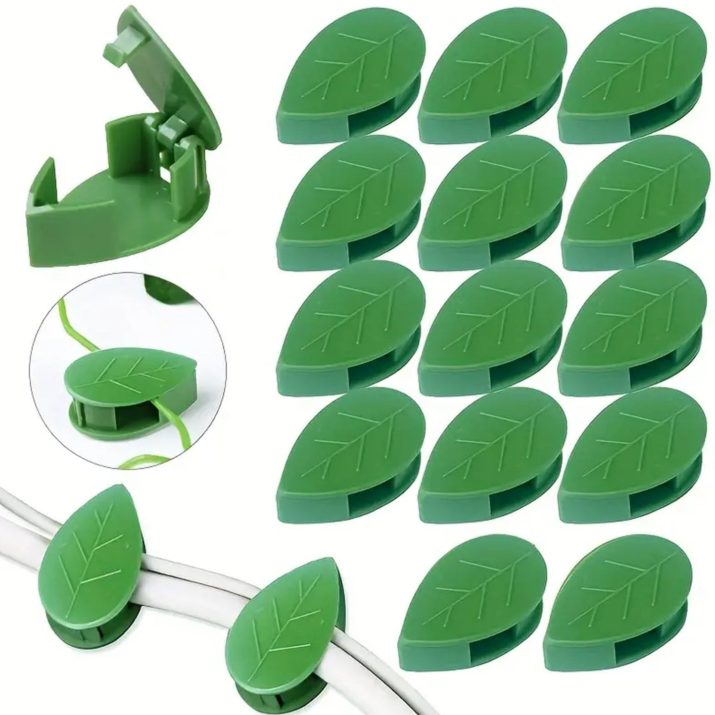 Plant Climbing Wall Fixture Clip Self-Adhesive Hook Vines Traction Invisible Stand Green Plant Clip Garden Wall Clip Plant Support Binding Clip Plants for Indoor Outdoor Decoration (30 Pcs Set) - Discount Karo