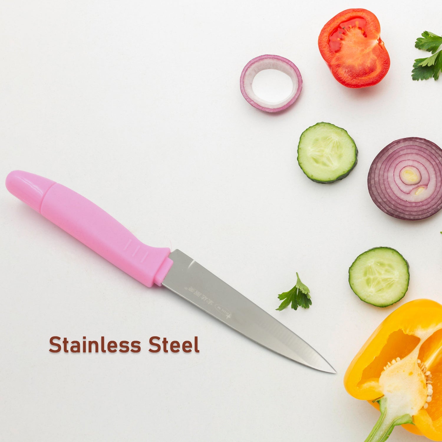 Sharp Fruit Knife (Stainless Steel, Comfortable Grip): 1 Pc - Discount Karo