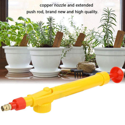 Water Bottle Spray Gun Nozzle Manual Adjustable Water Pump Garden & Washing Hand Held Sprayer, Watering Can Sprayer Pressure Nozzle Irrigation Tool and Pump for Efficient Care - Boost Your Gardening Experience (1 Pc) - Discount Karo