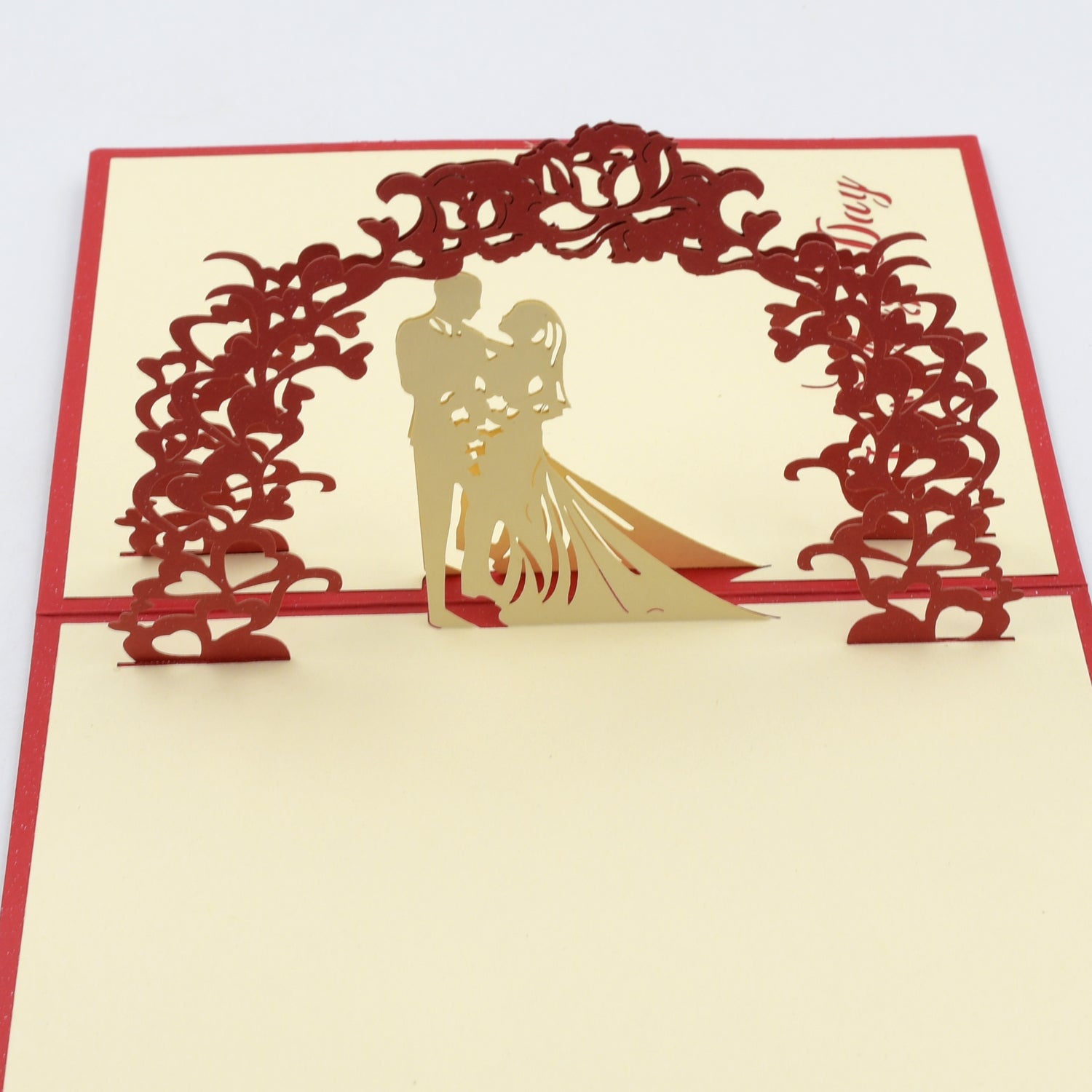 Unique 3D Pop-Up Wishing Card (Birthday, Wedding, Christmas): 1 Pc - Discount Karo