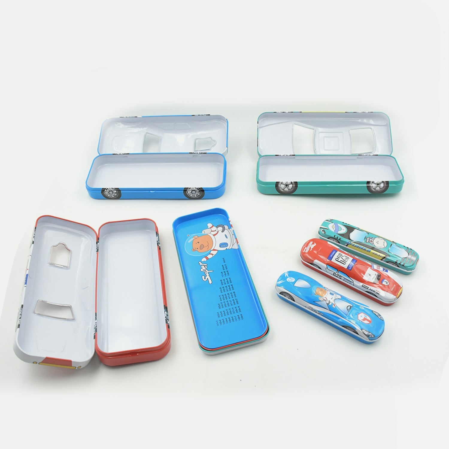 Car-Shaped Metal Compass Box (1 Pc): Pencil Case for Kids, Stationery - Discount Karo