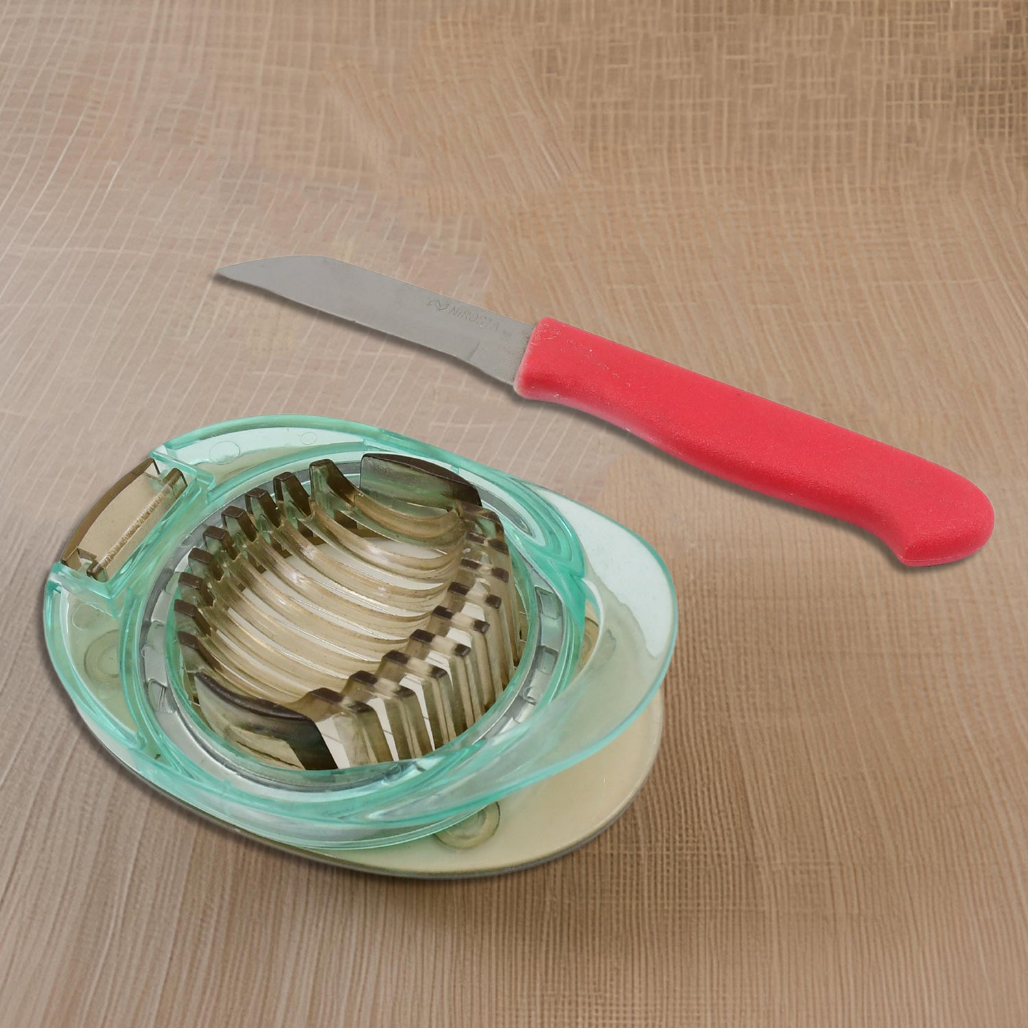 2 Pc Set Egg Slicer & Knife