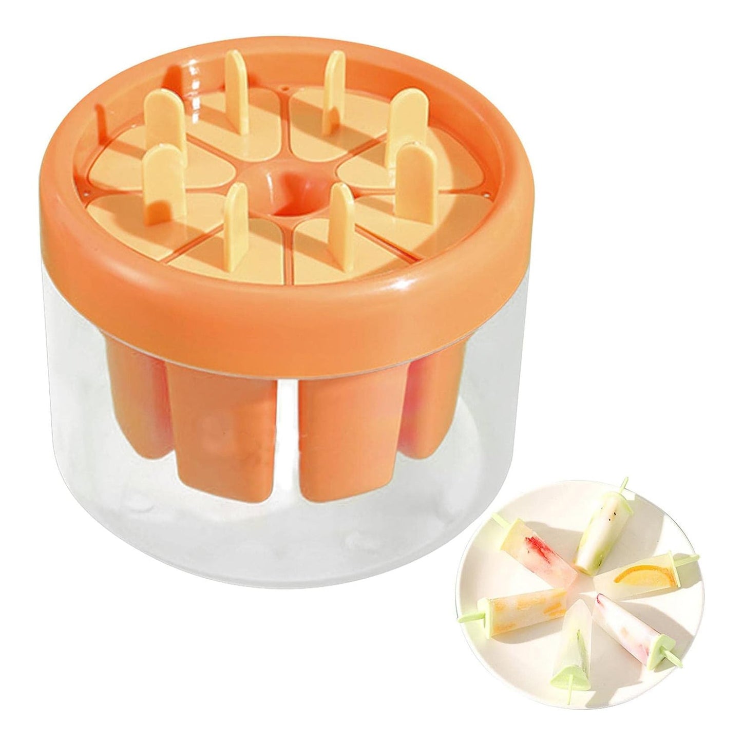 Ice Cream Candy Molds With Sticks Easy Release Summer Party Supplies Popsicles Candy Molds (8 Candy Mold Maker) - Discount Karo