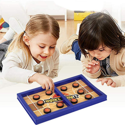 Fast Sling Basketball Puck Game Paced Table Desktop Battle Ice Hockey Game for Adults and Kids Parent-Child Winner Board Games InterDraftToy, Desktop Table Game - Discount Karo