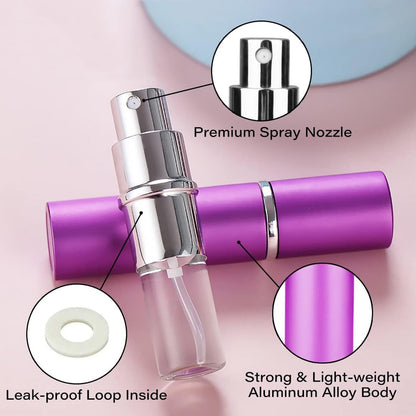 Empty Spray / Perfume Bottle Refillable Fine Mist Perfume For Sanitizer Travel Beauty Makeup Perfume filler (1 Pc) - Discount Karo