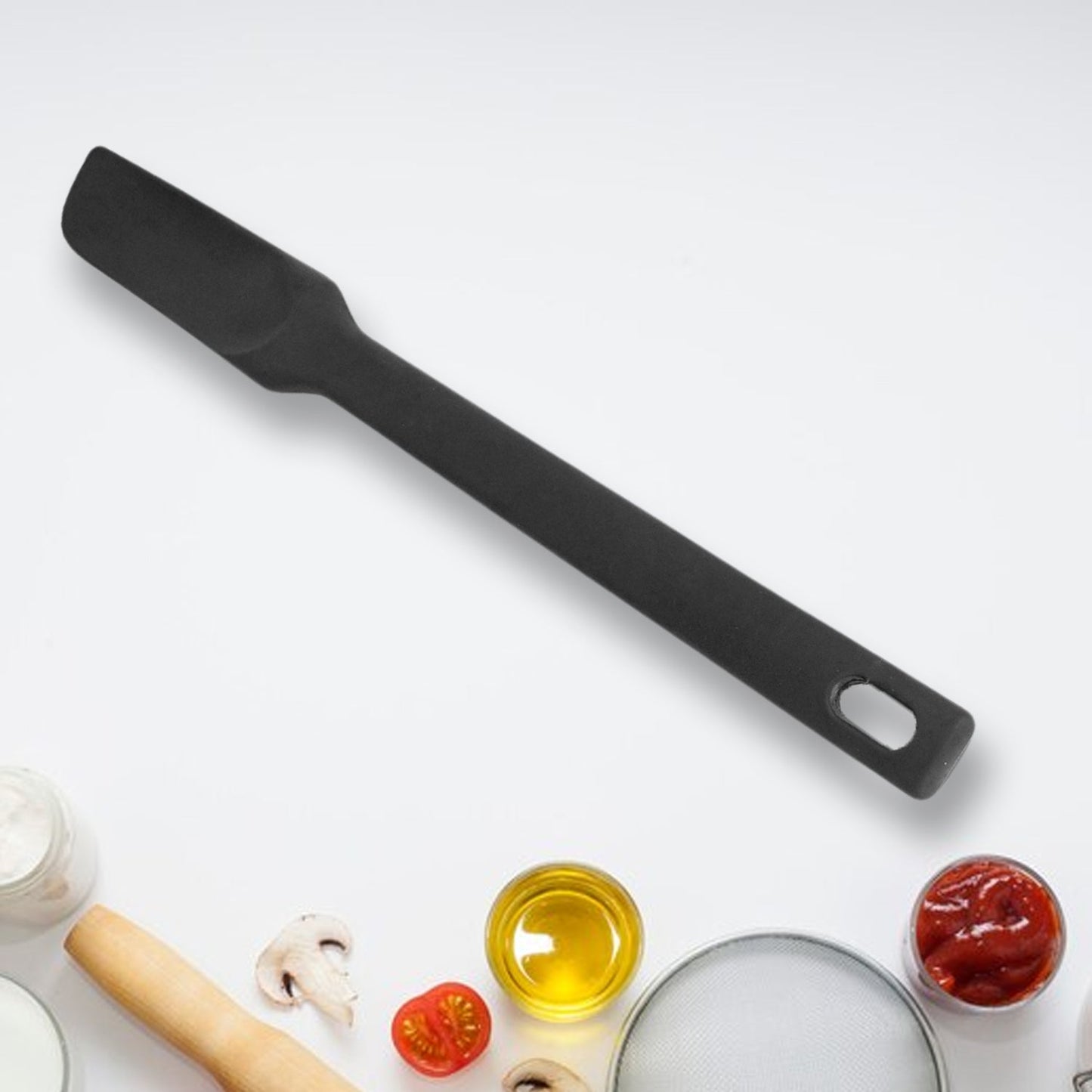 Long Handle Silicone Kitchen Spatula Non-stick Rubber Spatula - Discount Karo