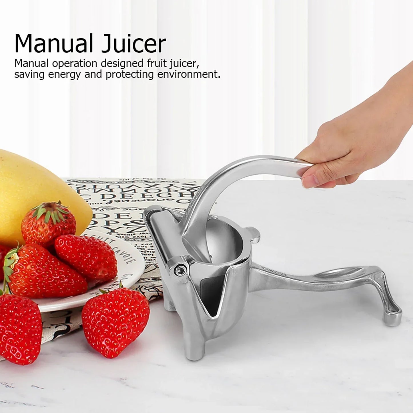 MANUAL ALUMINIUM METAL FRUIT PRESS JUICER - Discount Karo