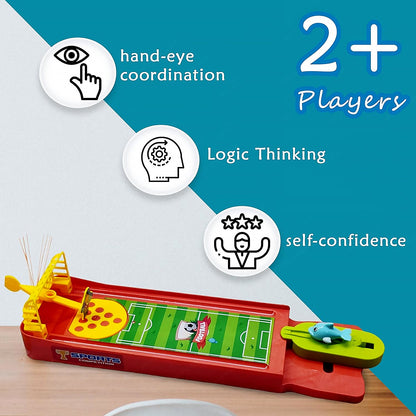 Mini Table Top Finger Football Game for Kids-Desktop Game for Kids & Adults, Fun Indoor Finger Bowling Game for Boys & Girls, Family Board Game - Discount Karo