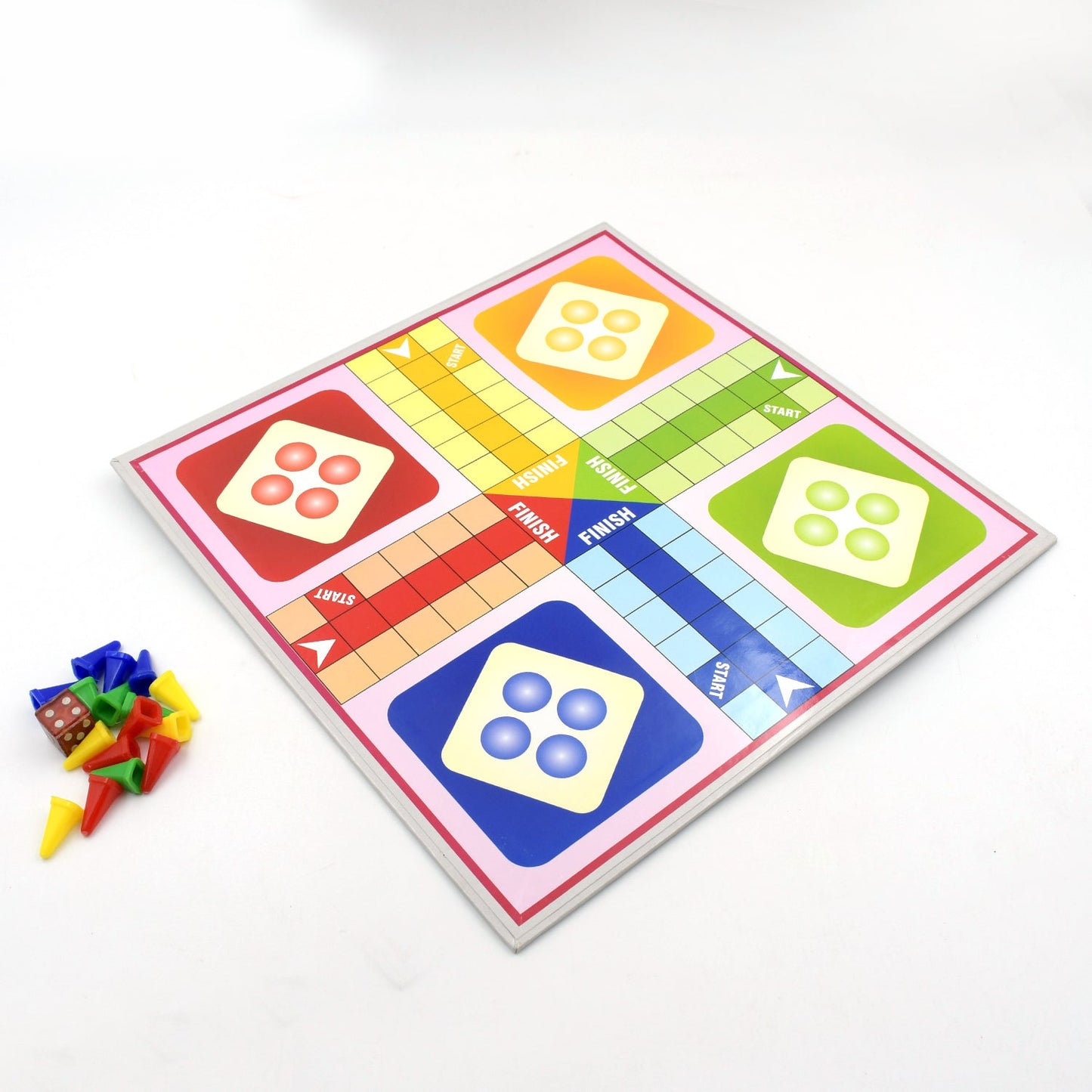 Family Board Game with Two Modes | Two Side Different Ladder, Ludo  Games for Children and Families | 2 to 4 Players - Age 3 Years and Above (2 in 1) - Discount Karo