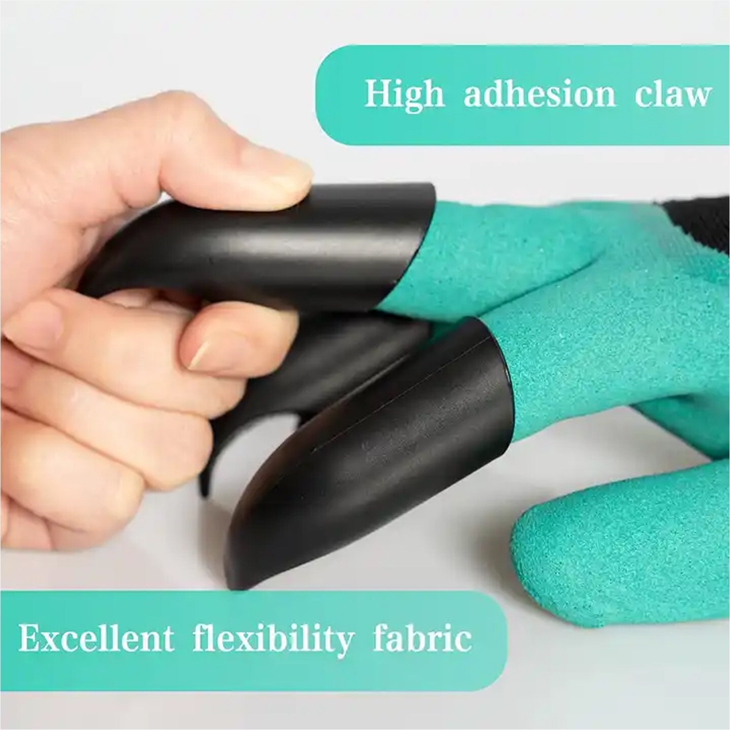 Heavy Duty Garden Gloves with Claws (Washable): 1 Pair (Mix Color) - Discount Karo