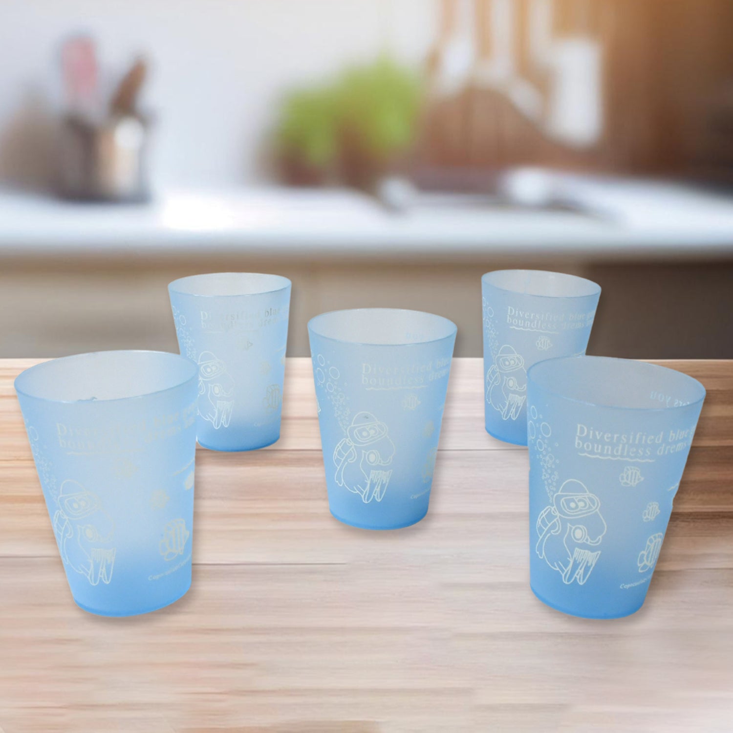 PLASTIC LIGHTWEIGHT GLASS REUSABLE DRINKING GLASS DISHWASHER SAFE BEVERAGE GLASSES FOR KITCHEN WATER GLASSES (10 Pc Set) - Discount Karo