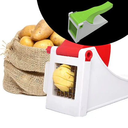 French Fries Chips Maker Machine | Snacks Cutter / Chipser | Vegetable Slicer / Chopper | Kitchen Gadgets | Kitchen Tool & Accessories - Discount Karo