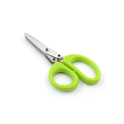 Multifunction Vegetable Stainless Steel Herbs Scissor with 3 Blades - Discount Karo