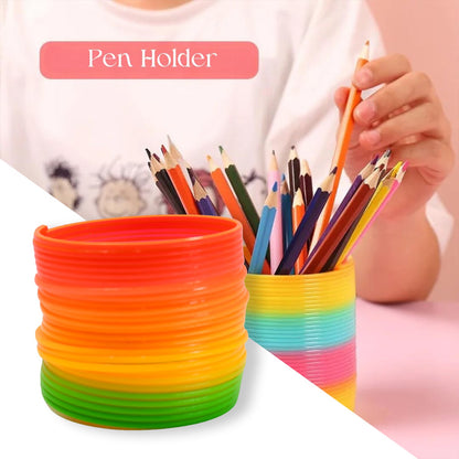 Rainbow Spring, Rainbow Spring Toys, Slinky, Slinky Spring Toy, Toy for Kids, for Kids Adults of All Age Group, for Birthdays, Compact and Portable Easy to Carry (1 Pc) - Discount Karo