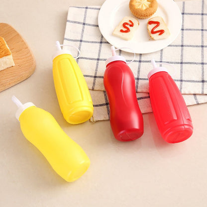 Plastic Squeeze Bottle Ketchup Mustard Honey Sauce Dispenser Bottle ( 2 Pc Set ) - Discount Karo