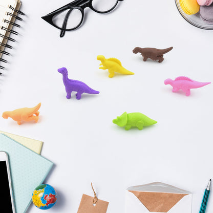 Dinosaur Shaped Erasers Animal Erasers for Kids, Dinosaur Erasers Puzzle 3D Eraser, Mini Eraser Dinosaur Toys, Desk Pets for Students Classroom Prizes Class Rewards Party Favors (6 Pcs Set ) - Discount Karo