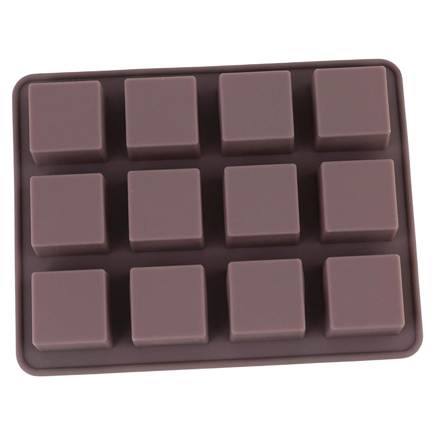 Silicone Chocolate Mould 12 Cavity Square Shape Mould Candy Mold Baking Tools For Cake Chocolate, Food Grade Non-Stick Reusable, Baking Trays (1 pc) - Discount Karo