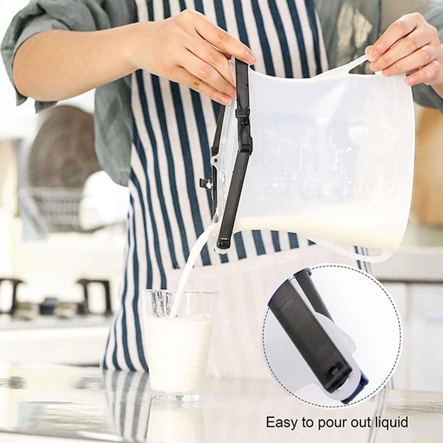 Eco-Friendly Food Storage: Reusable Silicone Bags (3-Pack) - Leakproof & Safe - Discount Karo