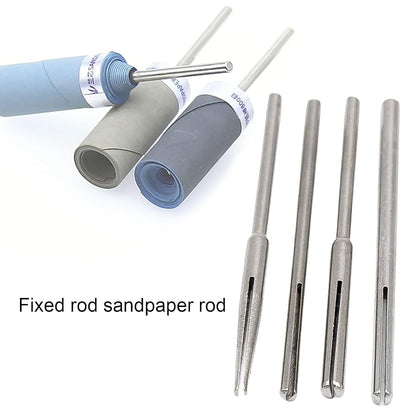 Sandpaper Clamp 3 mm Split Mandrels Long Abrasive Holder (4 Pcs Set) - Discount Karo