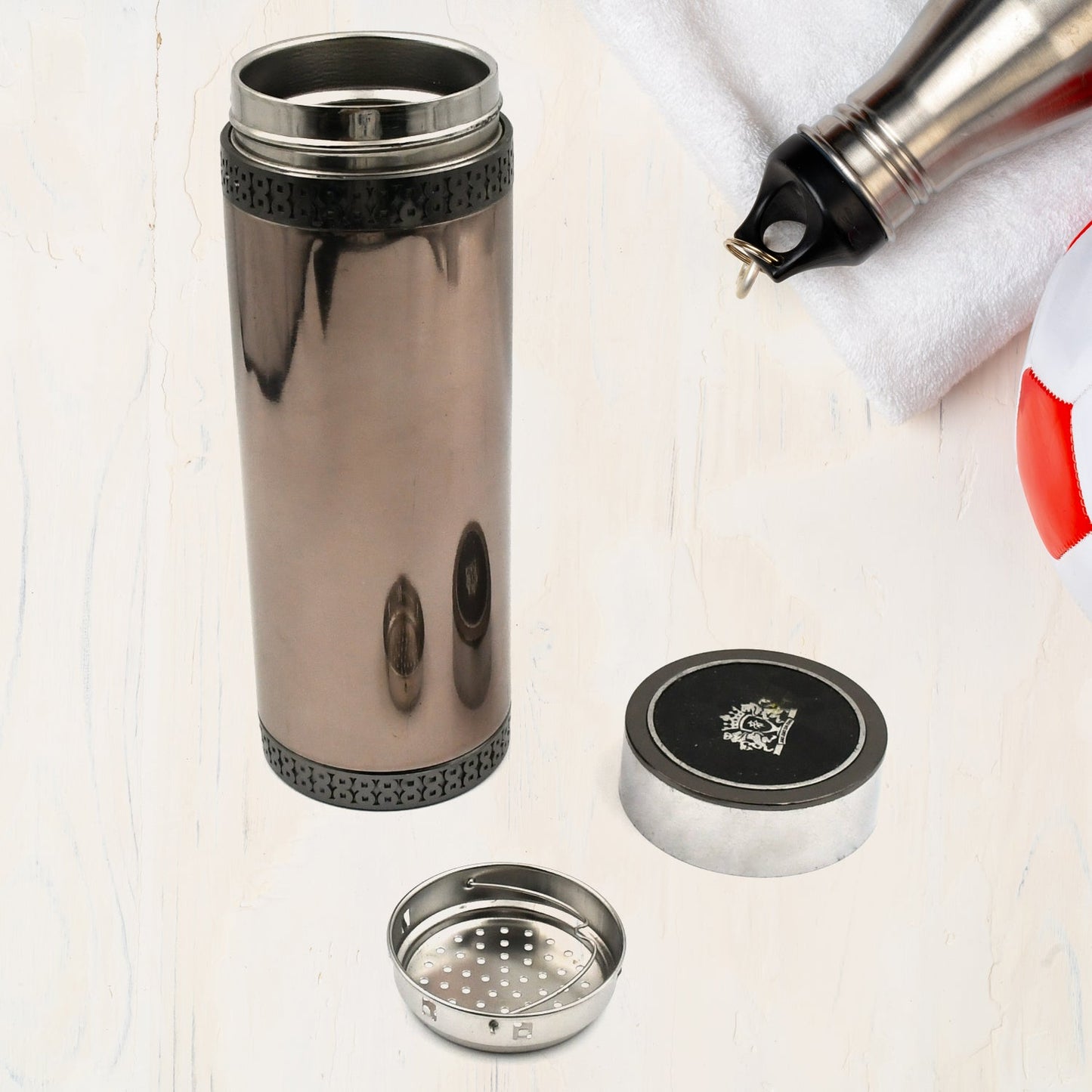 Stainless Steel Water Bottle Leak Proof, Rust Proof, Hot & Cold Drinks, Gym Sipper BPA Free Food Grade Quality, Steel fridge Bottle For office / Gym / School (450 ML) - Discount Karo