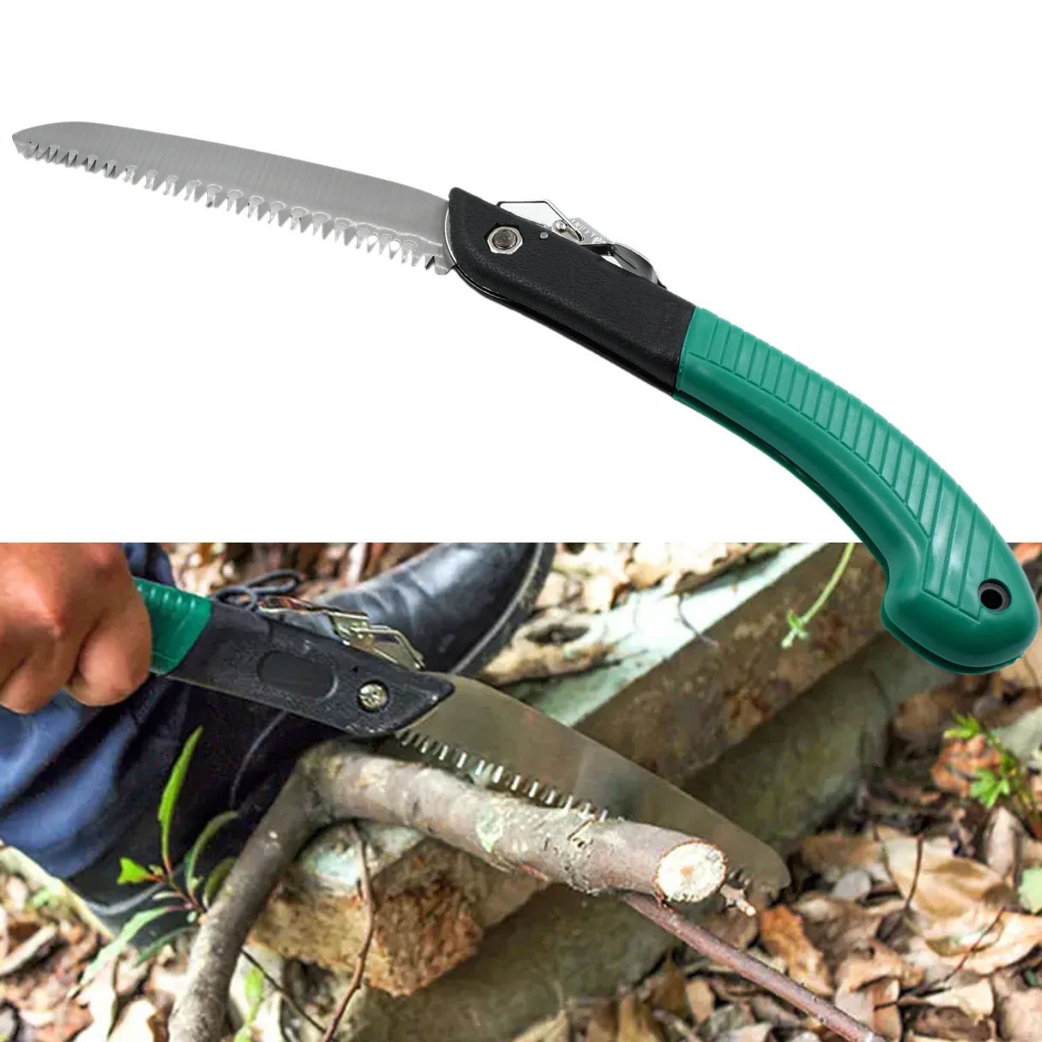 Folding Handsaw, Pruning Saws for Tree Trimming Camping, Gardening, Hunting. Cutting Wood, PVC, Bone - Discount Karo