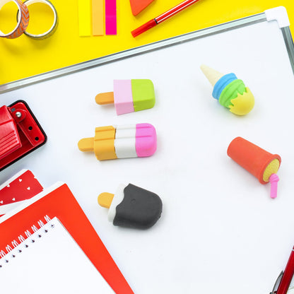 Mini Eraser Set for Kids (5 Pieces) - Fun Designs, Party Favors, School Prizes - Discount Karo