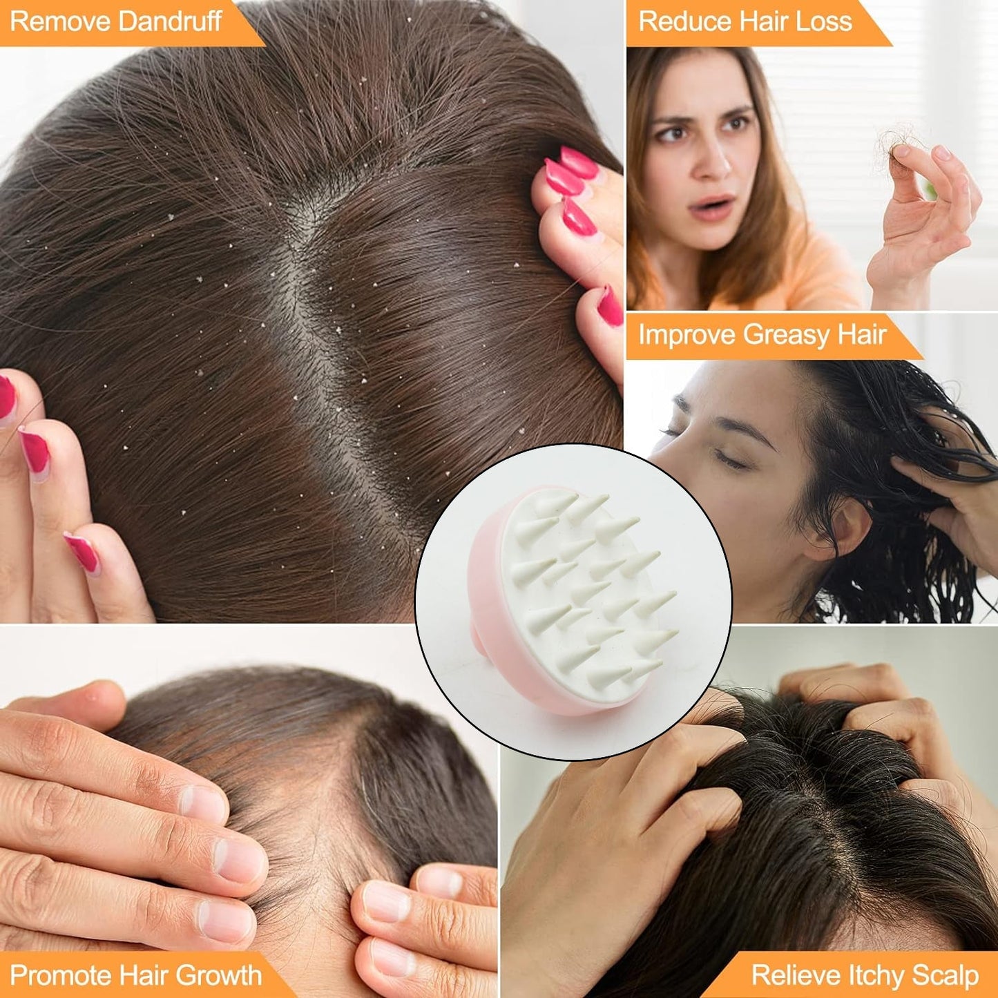 Hair Scalp Massager Shampoo Brush (1 Pc) - Discount Karo