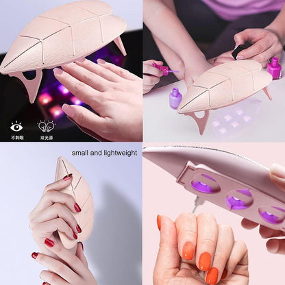 Mini Nail Lamp 6w 6 Led UV Nail Dryer with USB Cable for Gel Nail Polish Nail Art Tools for Starters Home DIY Professionals Salon Manicure (1 Pc) - Discount Karo