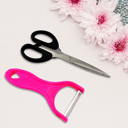 Stainless Steel Kitchen Scissors & Peeler