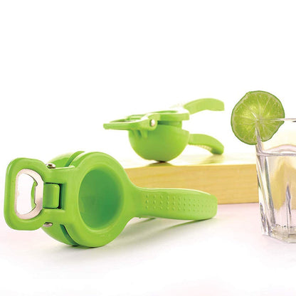 Kitchen 2 in 1 Unbreakable Lemon Squeezer and Bottle Opener (1 Pc) - Discount Karo