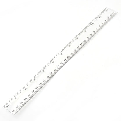 Transparent Ruler, Plastic Rulers, For School Classroom, Home, Or Office (30 Cm) - Discount Karo