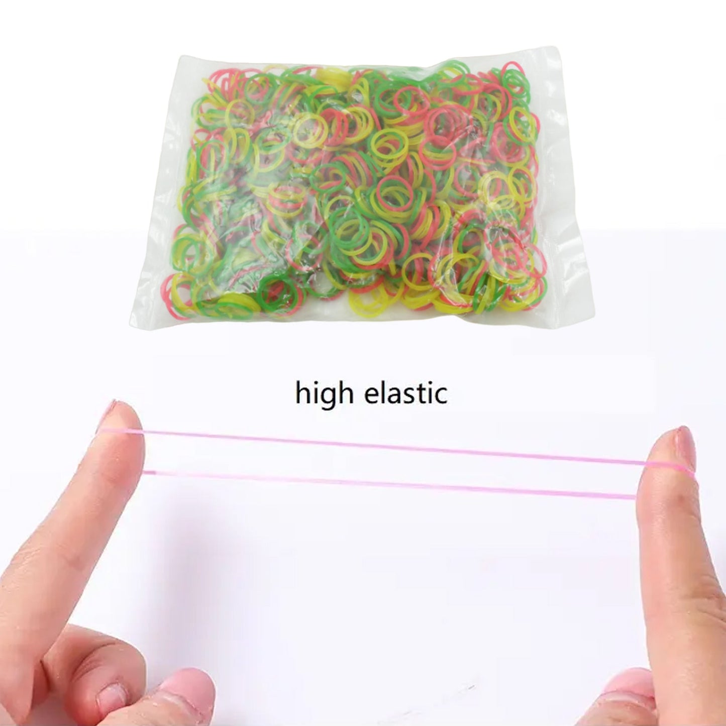 Rubber Band For Office/Home and Kitchen Accessories Item Products, Elastic Rubber Bands, Flexible Reusable Nylon Elastic Unbreakable, For Stationery, School  Multicolor (1 Inch, 50 GM) - Discount Karo