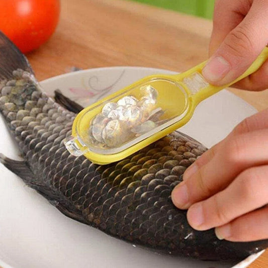 Effortless Fish Cleaning: Scraper, Grater & Brush in One (1 Pc) - Discount Karo