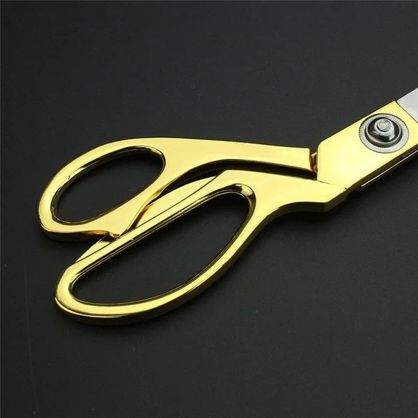 Stainless Steel Tailoring Scissor Sharp Cloth Cutting for Professionals  (Golden) - Discount Karo