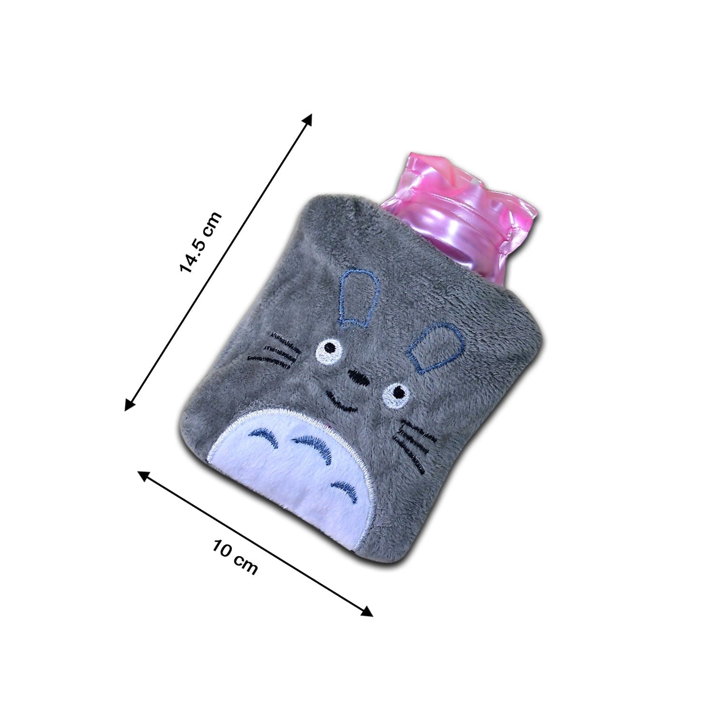 Totoro Cartoon Small Hot Water Bag with Cover for Pain Relief - Discount Karo